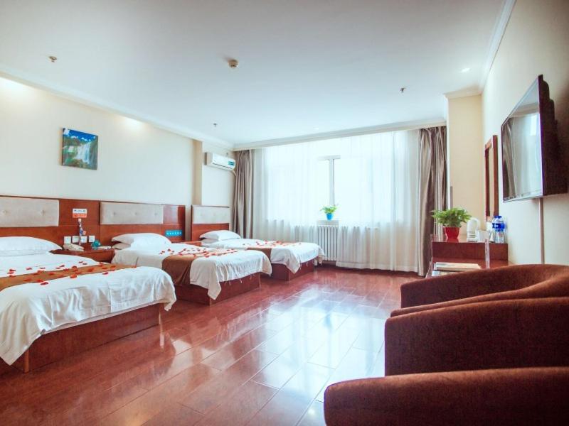 Greentree Inn Hebei Zhangjiakou Zhangbei Caoyuantian Rd Zhangku Avenue Express Hotel Kültér fotó